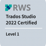 RWS Certification - Trados Studio 2022 Level 1